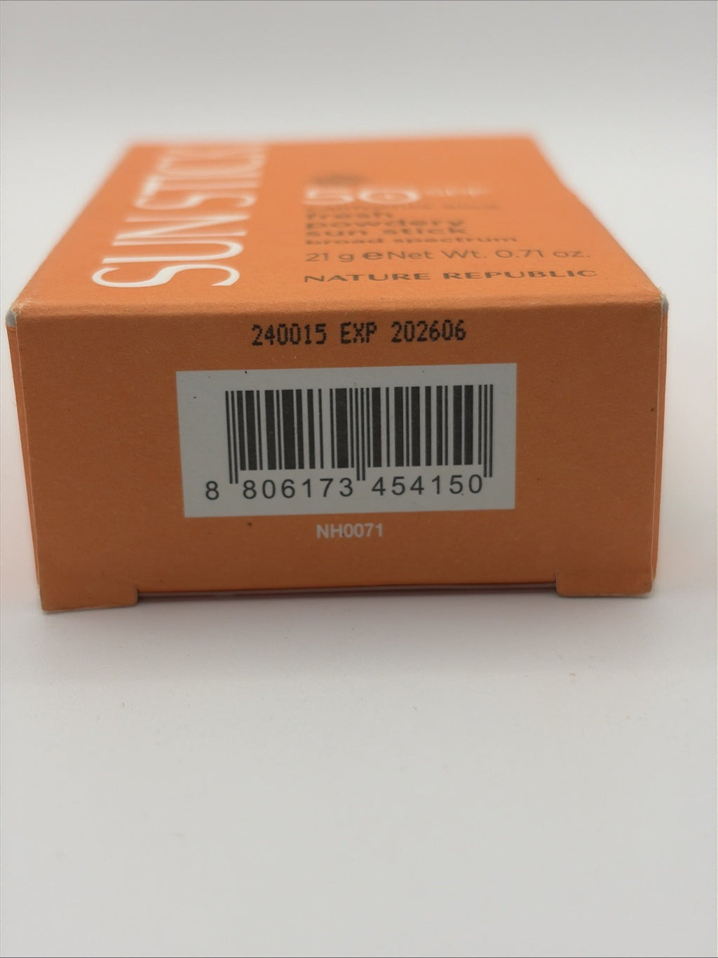 Nature Republic Aloe Sun Stick SPF 50+ Sunscreen - Powdery, 0.71 oz