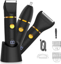 Men's 3-in-1 Body Hair Trimmer Grooming Kit Waterproof & Rechargeable