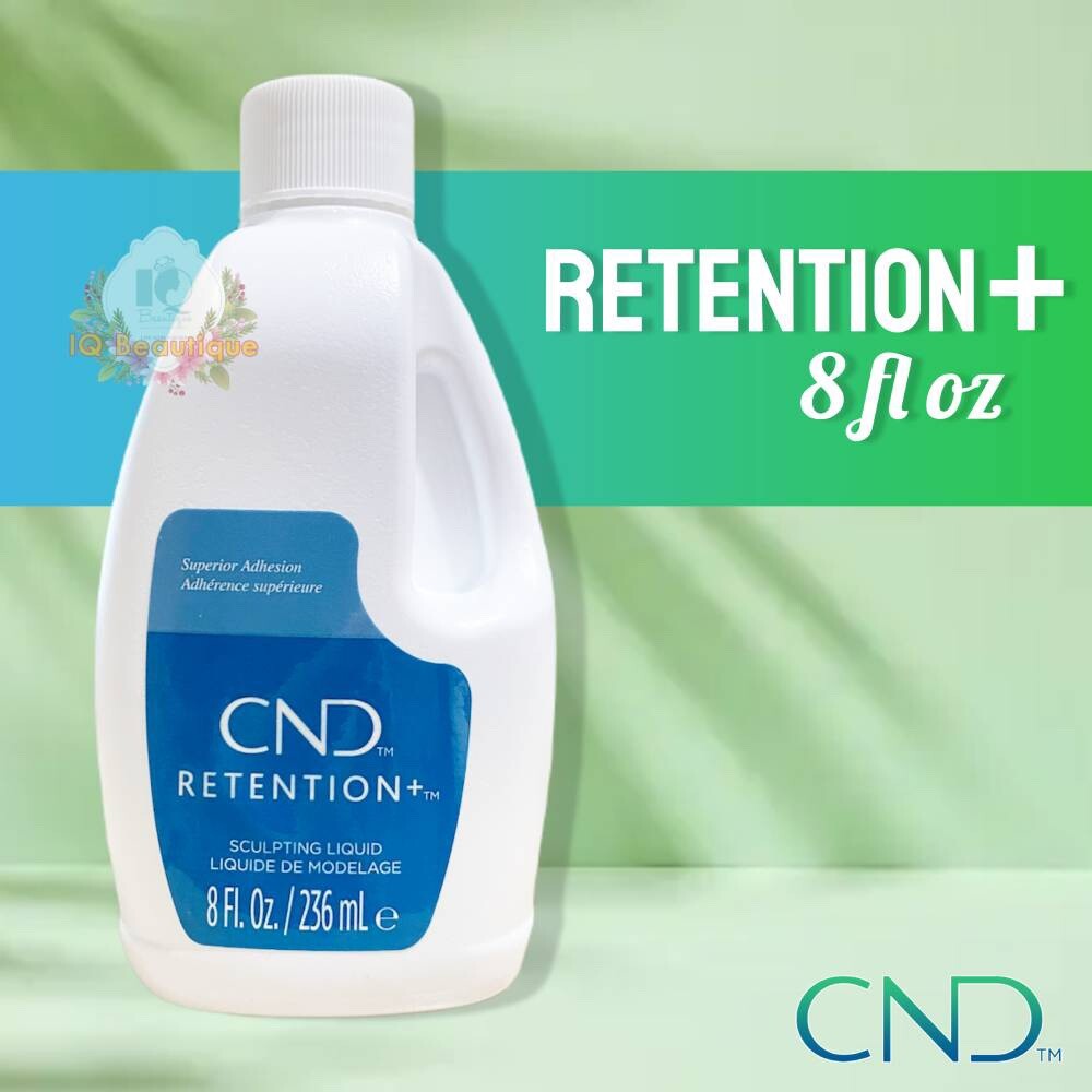 CND Nail Retention Plus Liquid Monomer 8 oz & Warm Pink Powder 3.7 oz Set