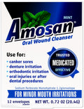 Amosan Oral Wound Cleanser - 0.72 Ounce Oral Care Solution