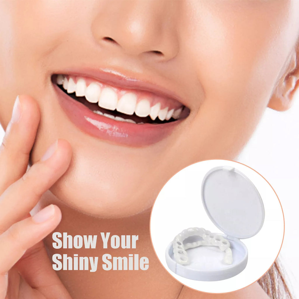 Snap-On Upper and Lower Dental Veneers Teeth Cover Set for Adults