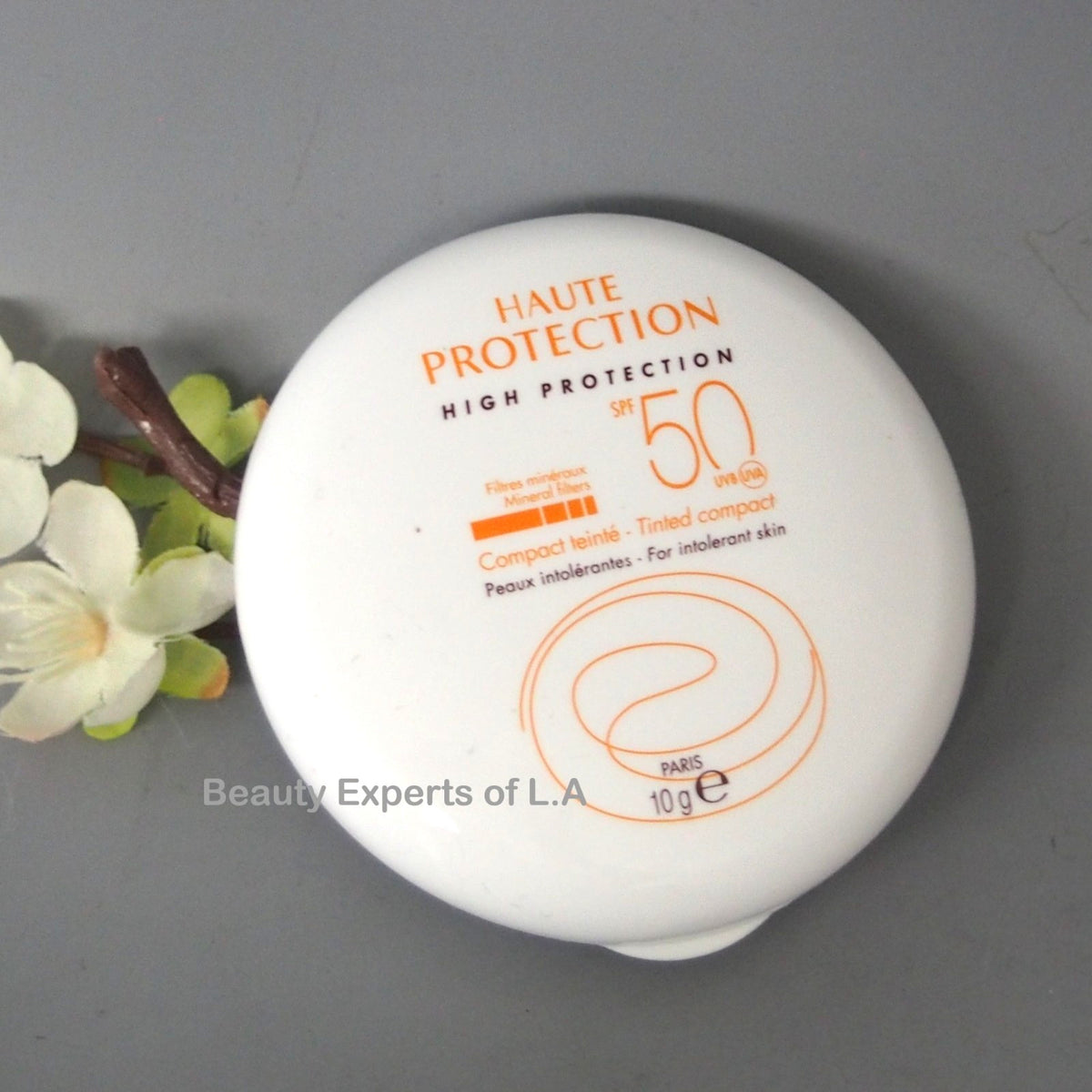 High SPF 50 Tinted Compact Sunscreen with Mineral Filters - Honey 10g