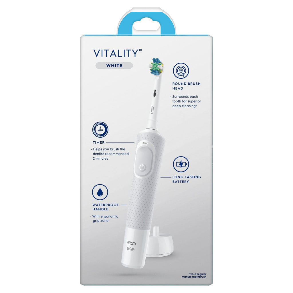 Rechargeable Electric Toothbrush with FlossAction Brush Head - Deep Cleaning