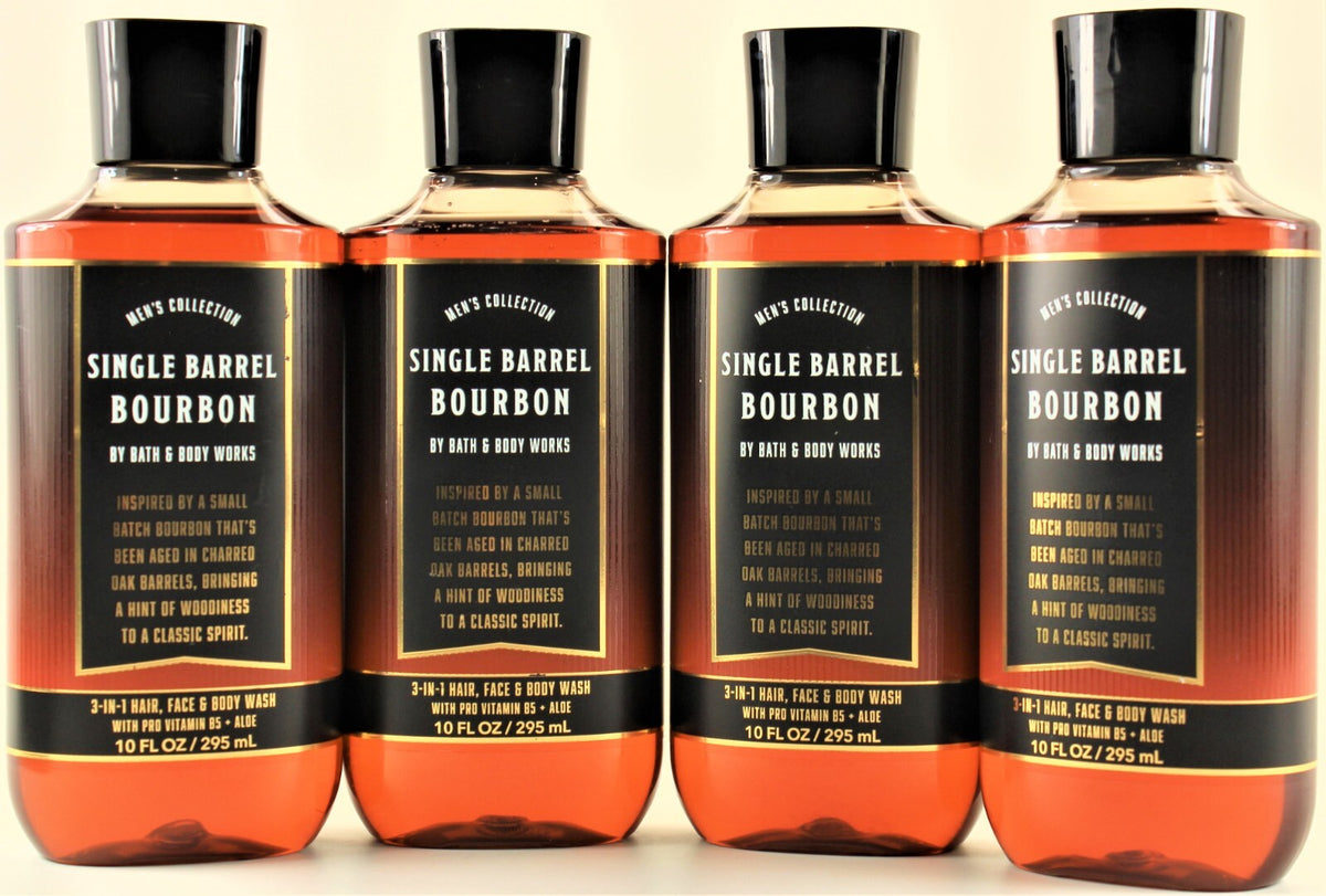 Bath & Body Works Men's Single Barrel Bourbon Body Wash 10oz - Pack of 4