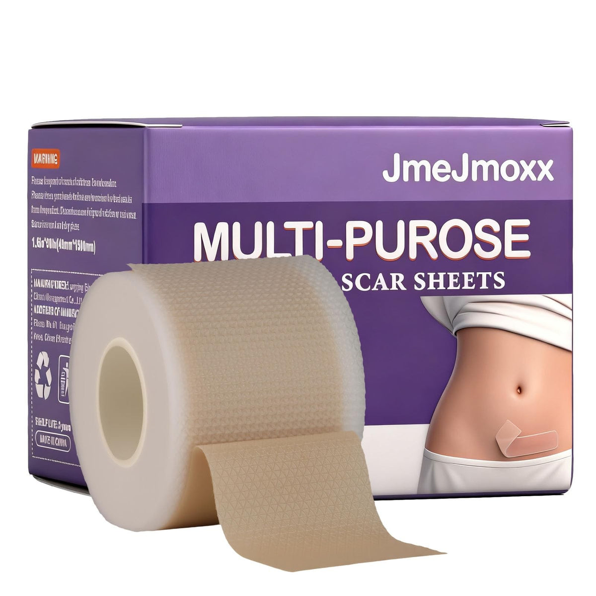 Silicone Scar Sheets Roll 1.6x60 Inches Medical Tape for Scar Removal