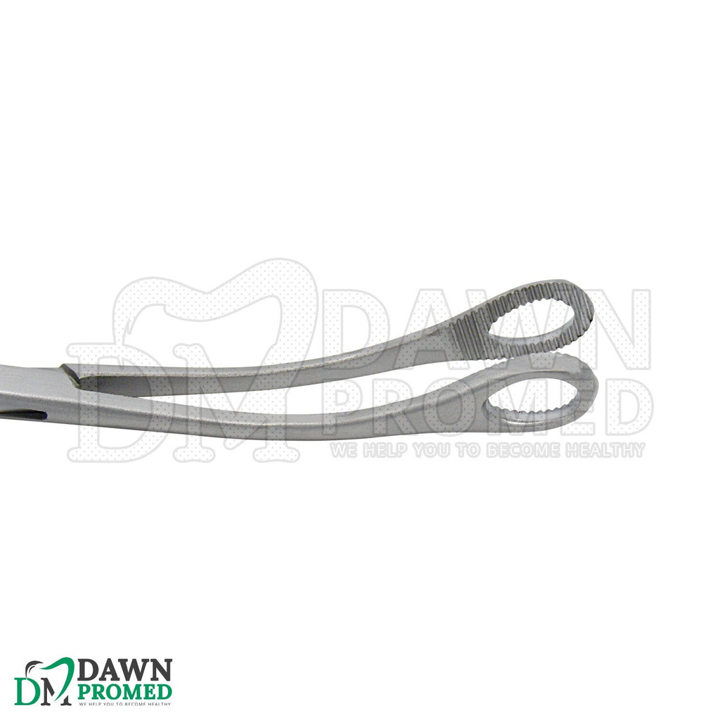 Sponge Forceps 7 in Curved Serrated Hemostat - Medical Grade Stainless Steel