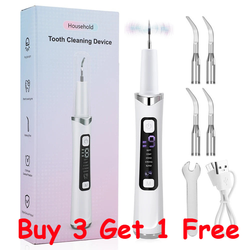 Electric Tooth Cleaner Plaque & Tartar Remover Dental Cleaning Tool Kit