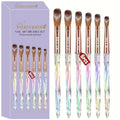 6PCS Acrylic Nail Brush Set with Ergonomic Handles - Professional Nail Art Tools