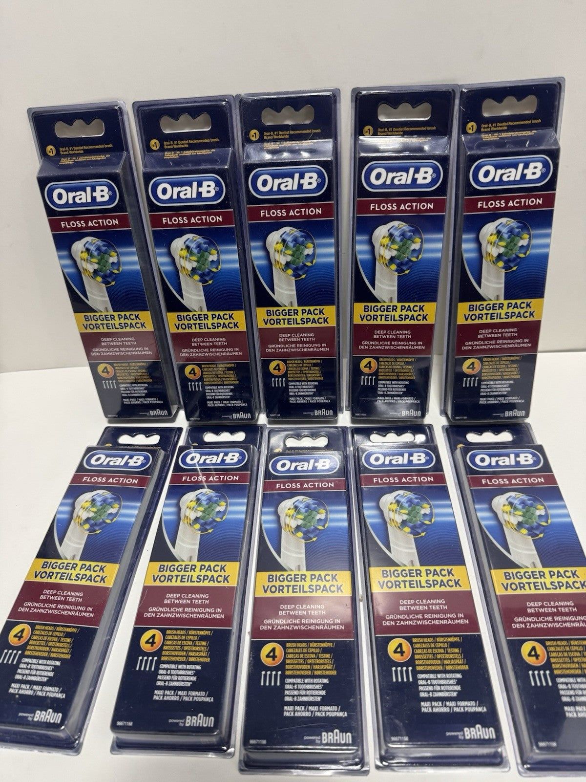 Oral-B FlossAction Replacement Toothbrush Heads 40 Count, Compatible with Rotating Oral-B Devices