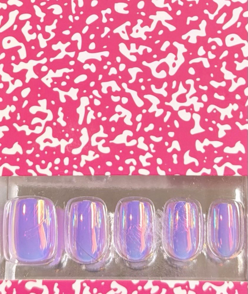 Red Aspen Coralynn’s Lessons Change Short Squoval Acrylic Nail Set - Scratched Box