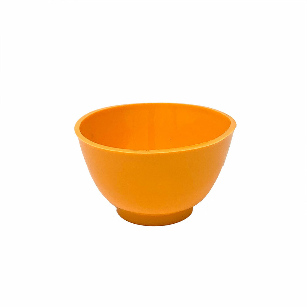 Small Rubber Mixing Bowl for Facial Masks - Set of 10 Pumpkin Color