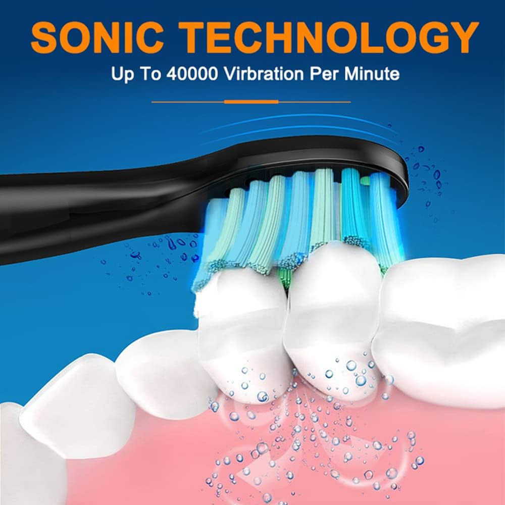 Electric Toothbrush Replacement Heads for Fairywill & More - W-Shaped Design