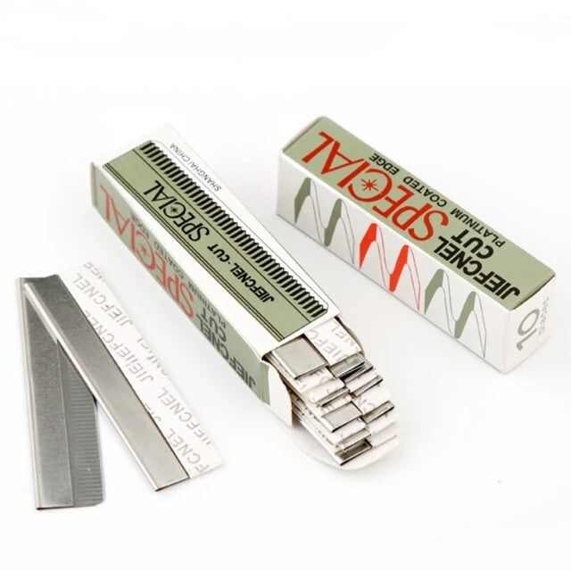 Disposable Feather Style Eyebrow Razor Blades - 100 Pack