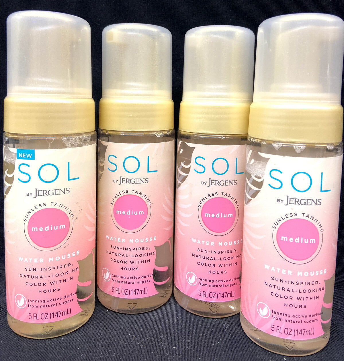 Sunless Tanning Water Mousse - Medium, 5oz, Pack of 4