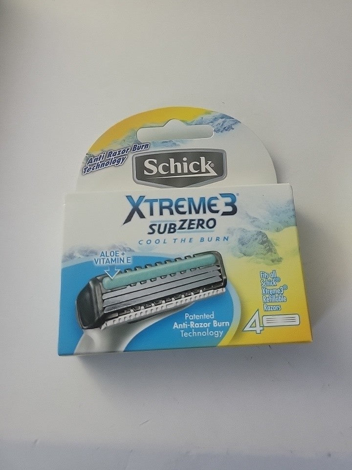 Schick Xtreme 3 Subzero Razor Cartridges 8-Pack - Compatible for Shaving
