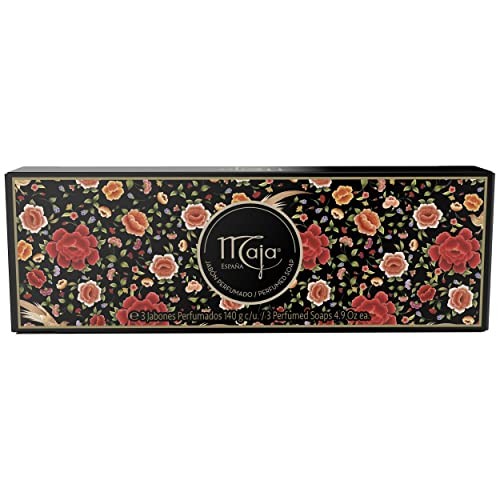 Perfumed Soap Set for Women - 3 Round 4.9oz Soaps with Spicy Vanilla Scent