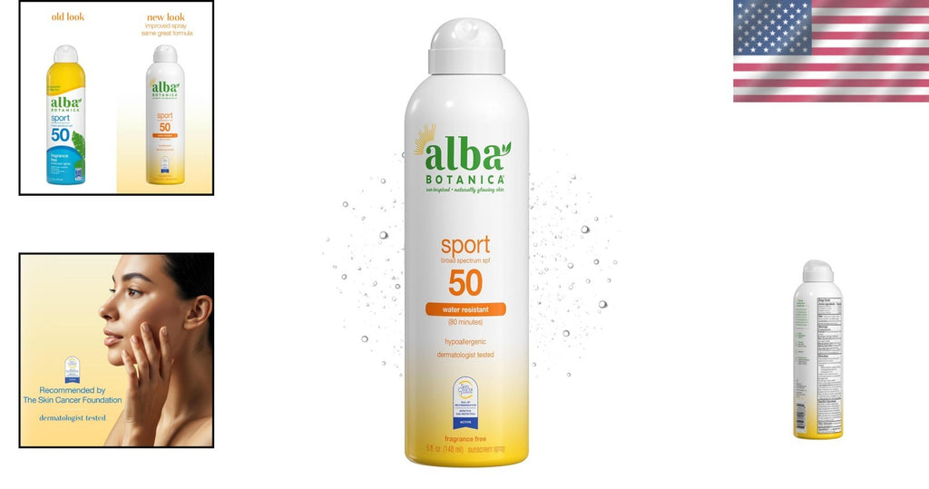 Eco-Friendly SPF 50 Sport Sunscreen Spray - Nourishing Coconut Mist 5 Fl Oz