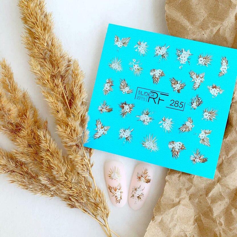 Flower Nail Decals Waterslide Sliders for Manicure & Pedicure - Colorful Designs