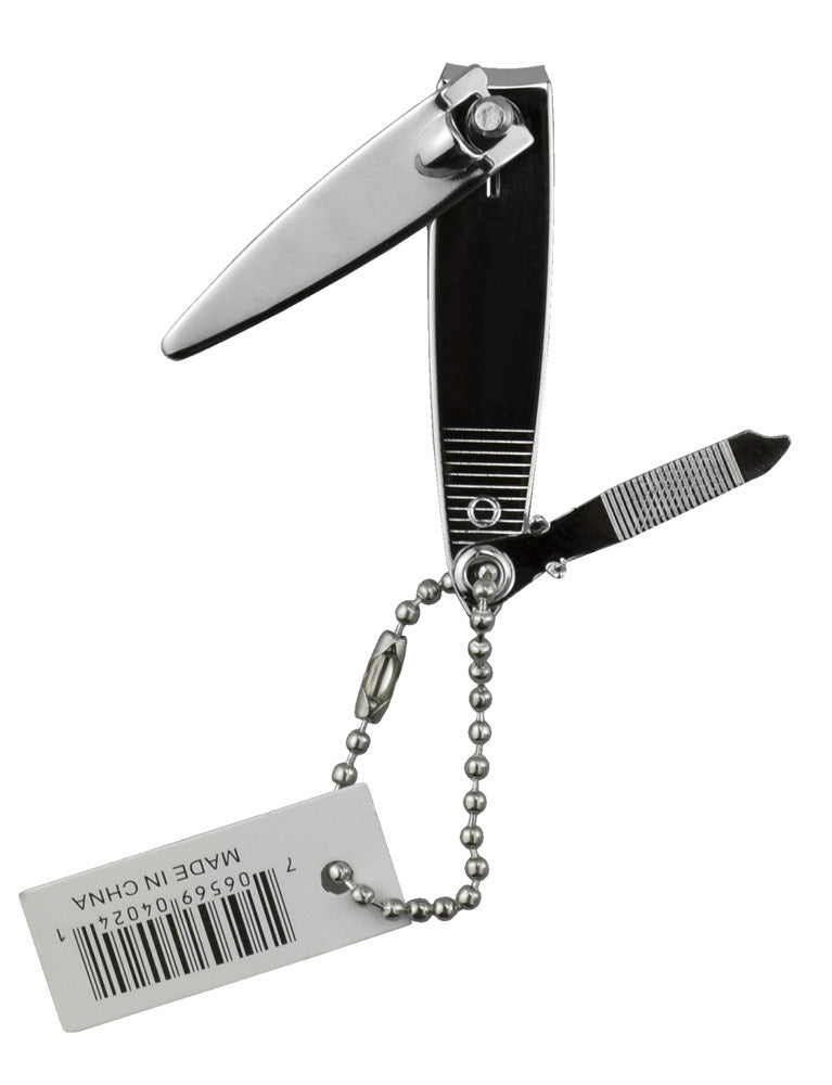 Mini Finger Nail Clipper Set with File & Key Chain - 3 Pack