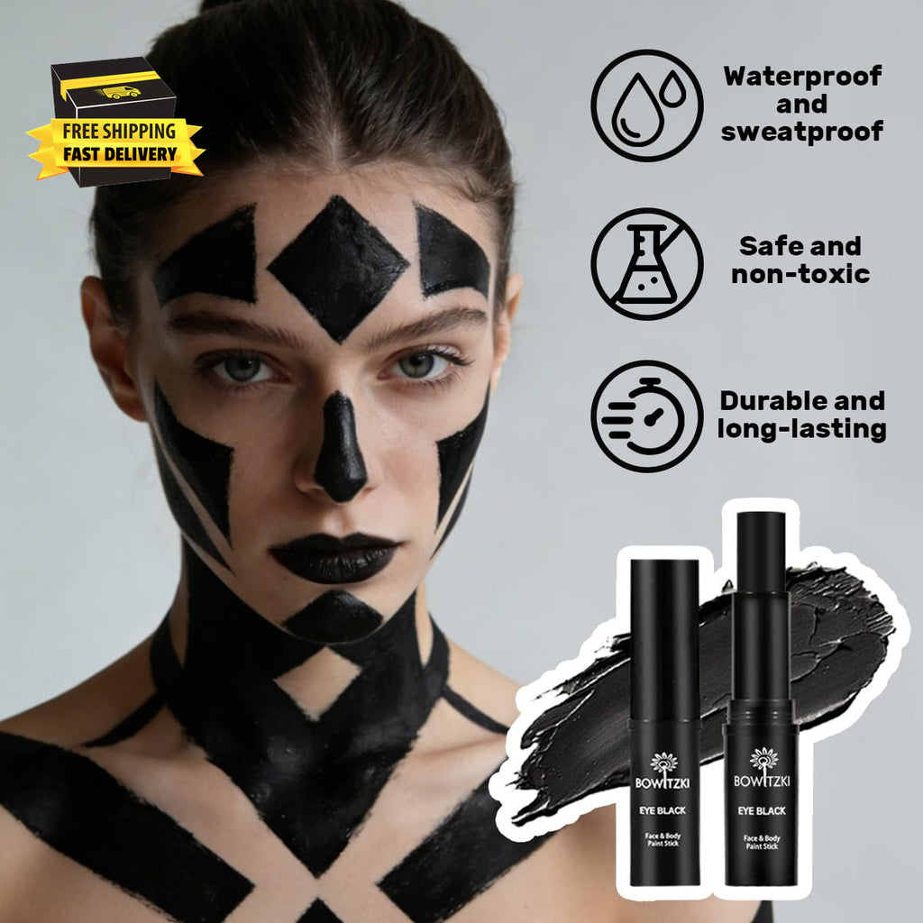 Face & Body Paint Stick Black for Sports Cosplay Halloween SFX Makeup