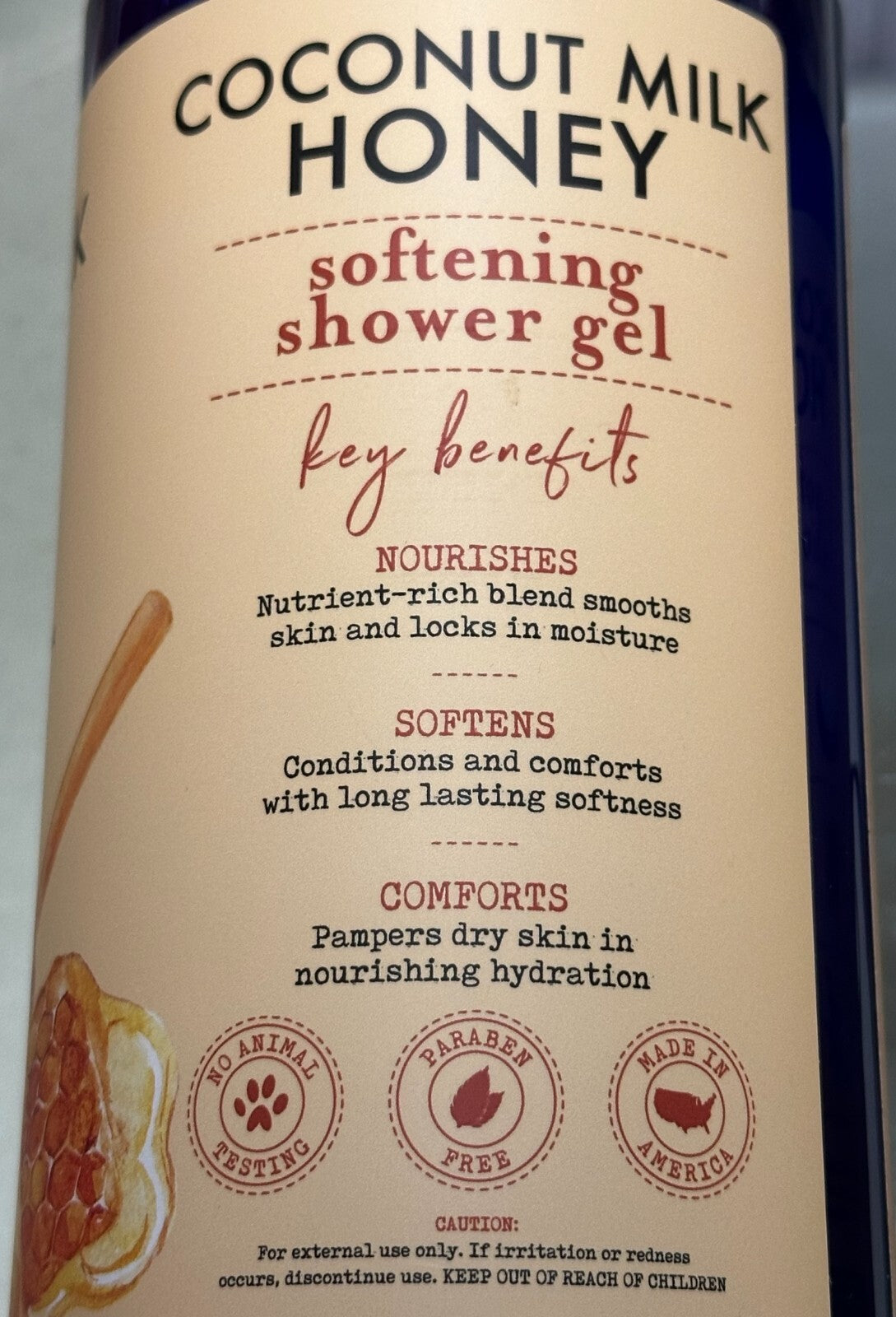 (2-Pack) Coconut Milk & Honey Shower Gel with Shea Butter - Ultra Softening Skin Nourishment