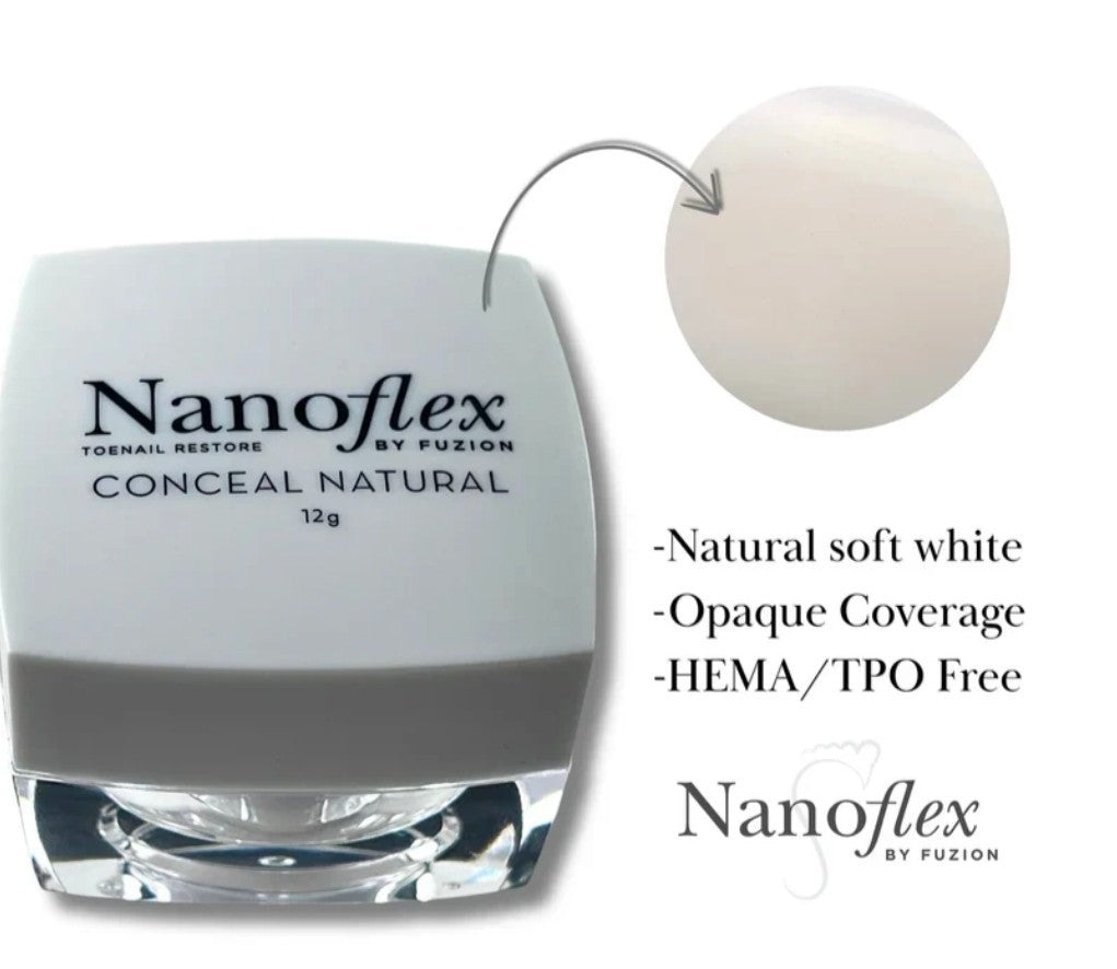 Fuzion UV/LED Nanoflex Toenail Concealer 12g - Natural Fungal Nail Treatment
