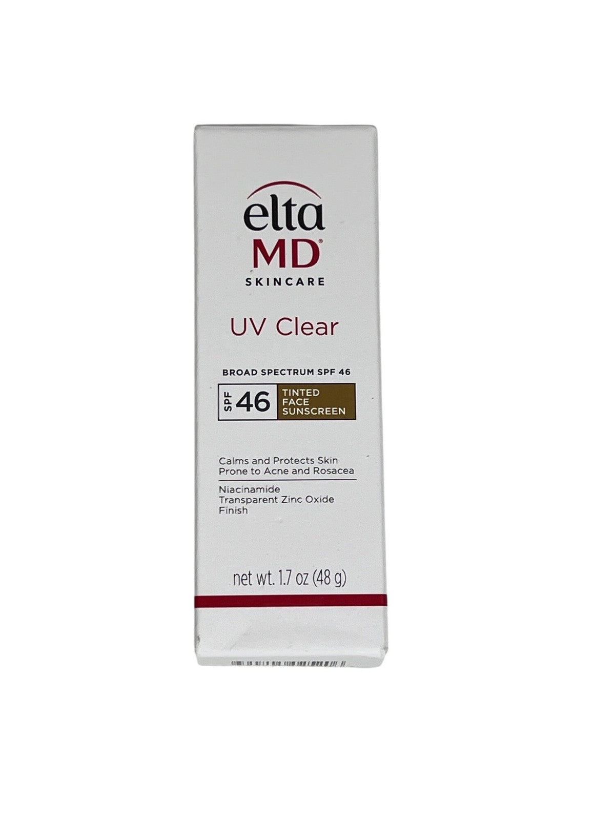 Tinted Broad Spectrum SPF 46 Facial Sunscreen - Lightweight & Oil-Free, 1.7 Oz