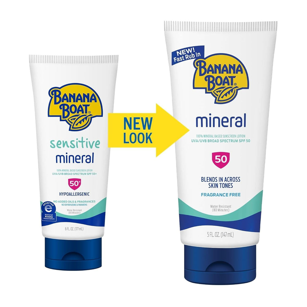 Mineral SPF 50 Sunscreen Lotion - Broad Spectrum, 6 Pack, 5oz Each