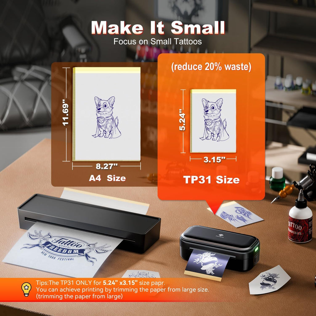 Tattoo Stencil Printer TP31 Mini Thermal Printer for Beginners
