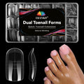 Reusable Toe Nail Forms Kit for Poly Gel Extensions - 15 Sizes, 300 Pieces
