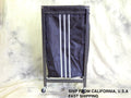 Nylon Rolling Laundry Bin for Dirty Towels - Lightweight with Metal Frame