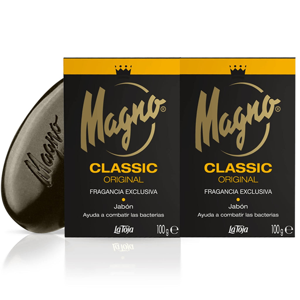 Magno Black Bar Soap 3.5 oz - Pack of 8 for Men’s Grooming