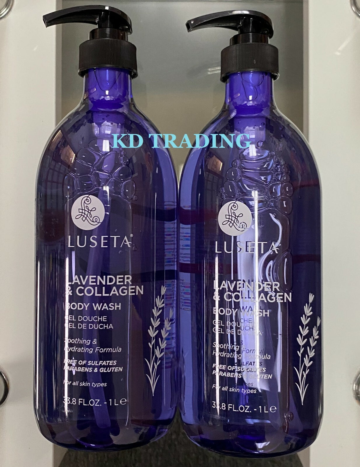 (2-Pack) Lavender & Collagen Body Wash - Hydrating & Soothing for All Skin Types