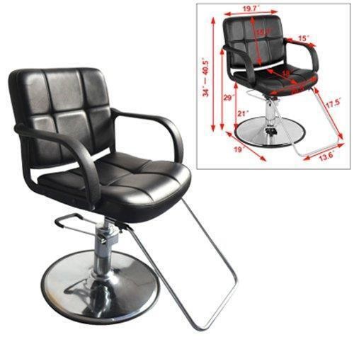 Hydraulic Barber Chair Salon Hair Stylist Tattoo Shampoo Chair Heavy Duty Black