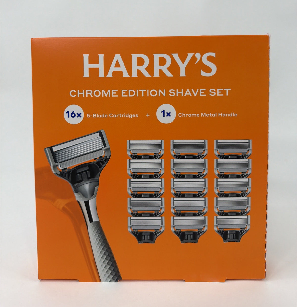 Razors & Razor Blades - Harry's Chrome Edition Razor Set with 16 Cartridges & Handle