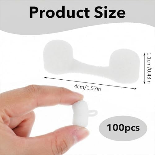 Disposable Nose Filters 100 Pack for Dust Dustproof Spray Tanning Odor Blocking