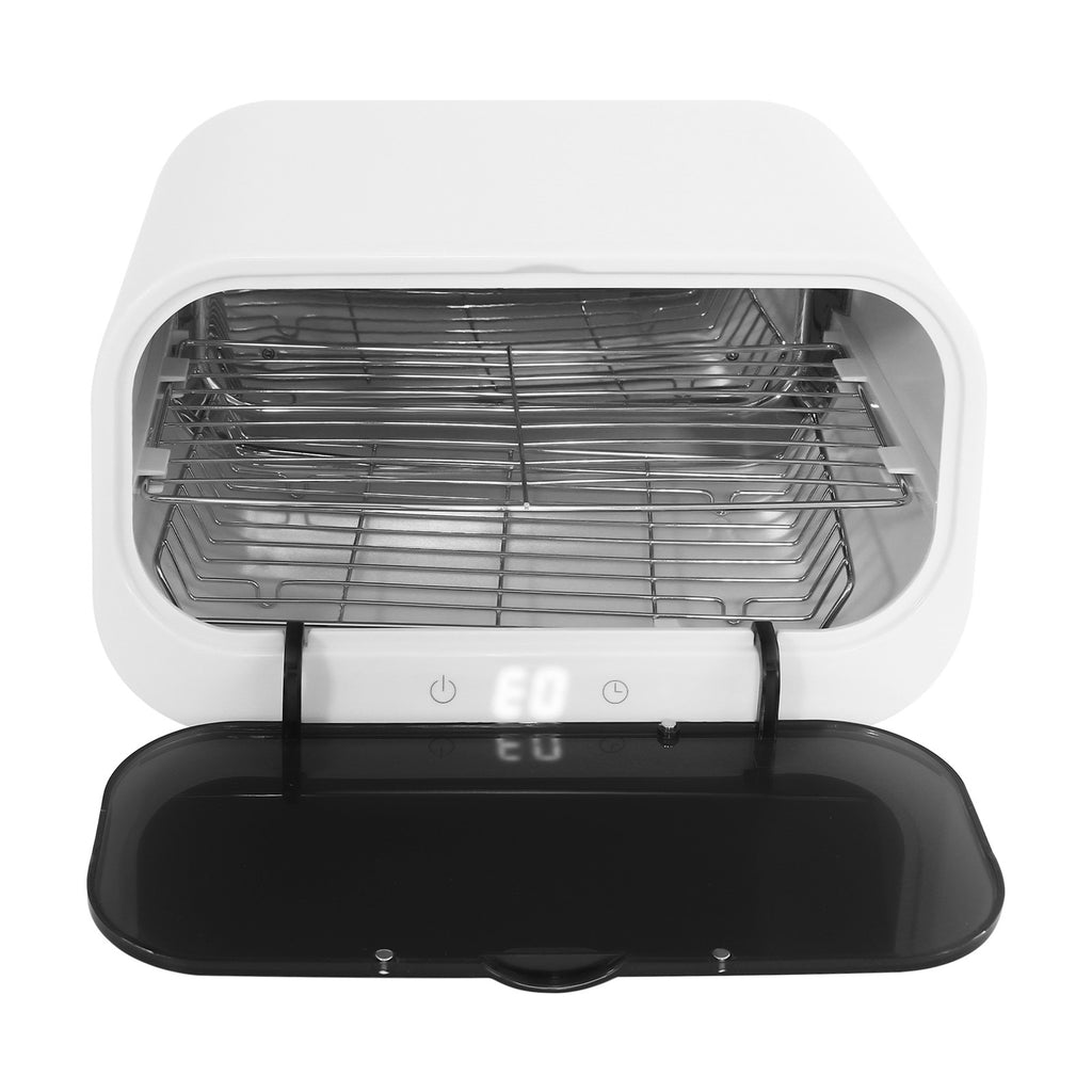 UV Sterilizer Cabinet 12L Capacity with 2 Metal Shelves Touch Control Disinfection Box