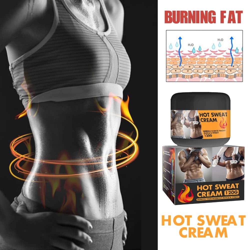 Anti-Cellulite Hot Sweat Cream for Body Shaping 120g - Abdominal Muscle Burner