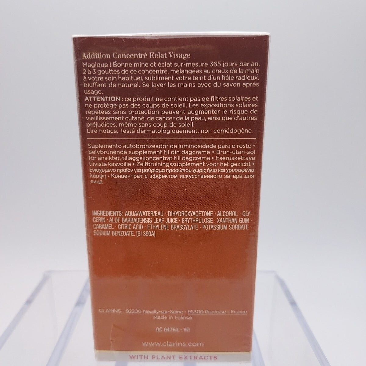 Clarins Radiance Plus Golden Glow Face Booster 0.5oz Sealed