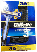 Disposable Razors Pack - Gillette Custom Plus3 Men's Shaving Razors 36 Count