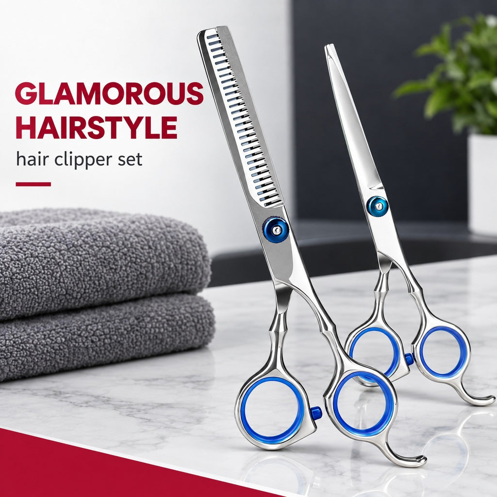 Hair Thinning Shears 30 Teeth Salon Hairdressing Kit - Stainless Steel Scissors