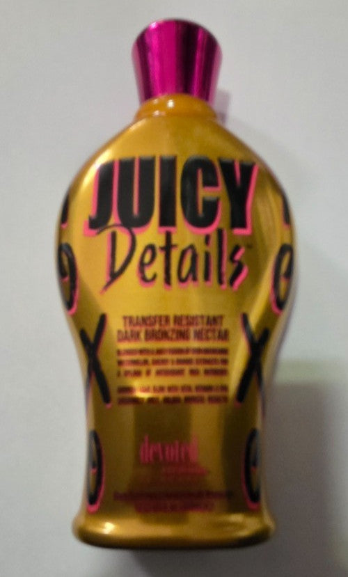Devoted Creations Juicy Details Dark Bronzer Tanning Lotion 12.25 oz for Indoor Bed