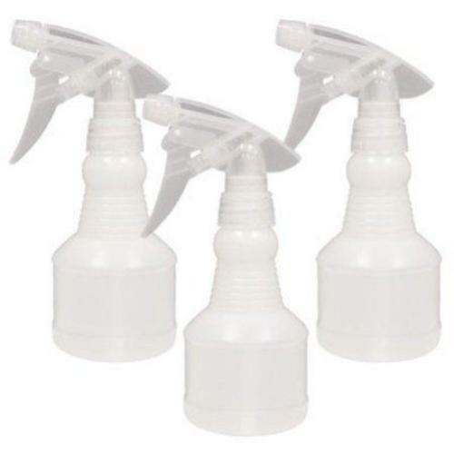 8 oz. Spray Bottles Set of 3 - Empty Plastic Hair Styling & Household Sprays