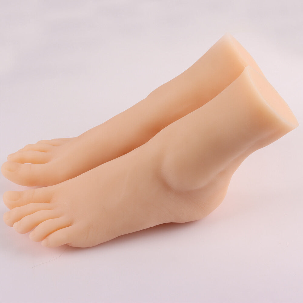 Realistic Silicone Feet Model Female Ballet Feet Mannequin Display Set