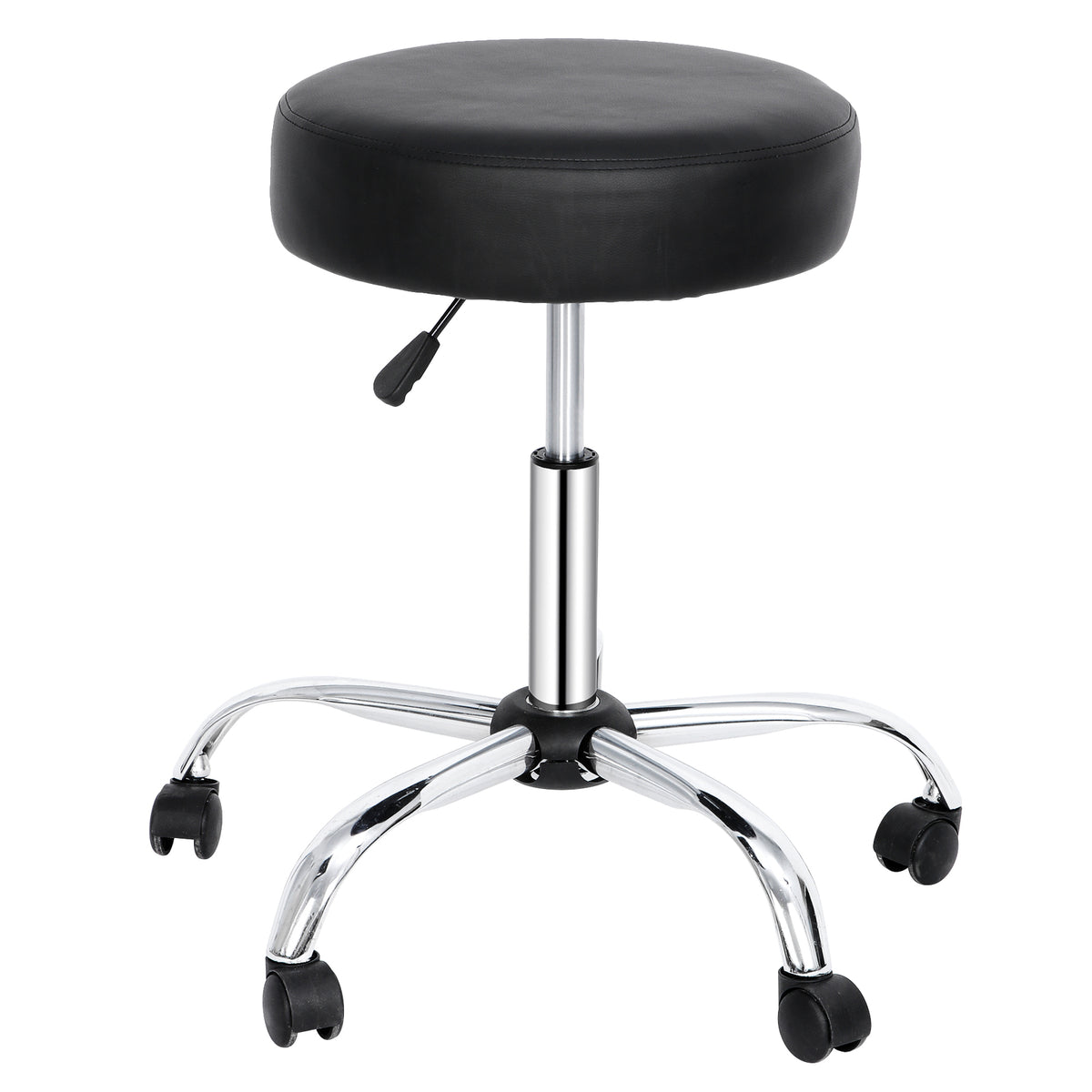 Adjustable Rolling Stool with Wheels for Office Desk & Home Use