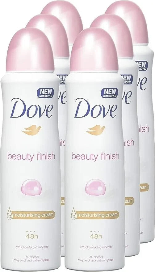 Dove Deodorant Spray 150ml Pack of 6 - Long-Lasting Odor & Sweat Protection