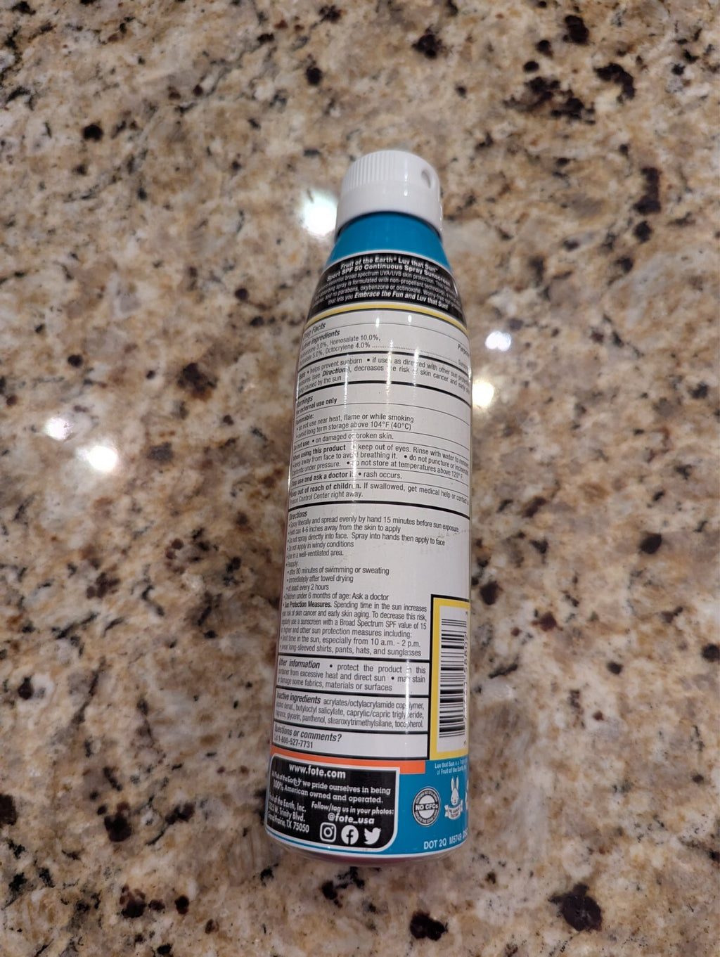SPF 50 Sunscreen Spray - 5.5oz Water-Resistant Sun Protection
