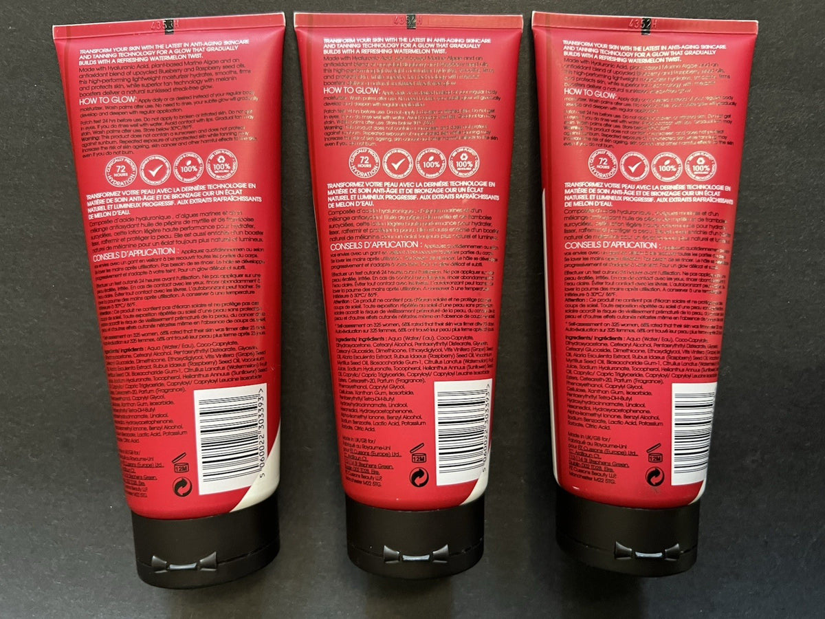 St. Tropez Watermelon Self-Tanning Lotion 200ml Daily Firming Lot of 3