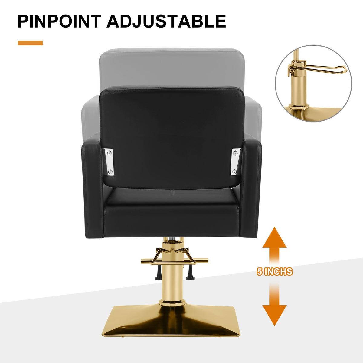Heavy Duty Hydraulic Barber Chair for Salon & Beauty Studios