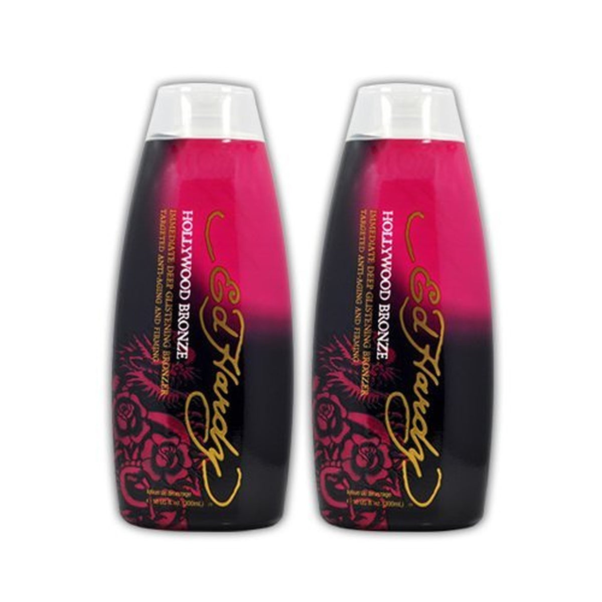 Dark Tanning Lotion Accelerator Bronzer for Indoor Use - Lot of 2 Ed Hardy Hollywood Bronze